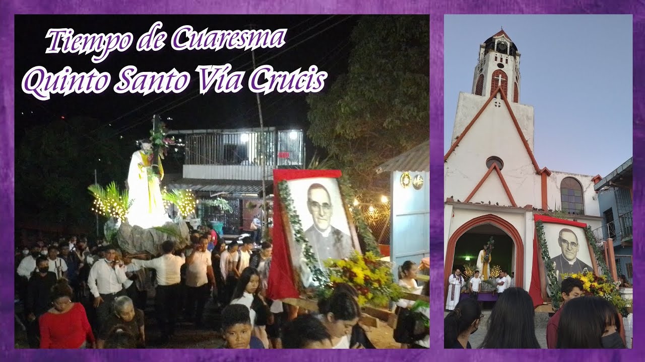 Procesión del Quinto Vía Crucis | Comunidad Juvenil Misioneros de Cristo | Santiago Texacuangos