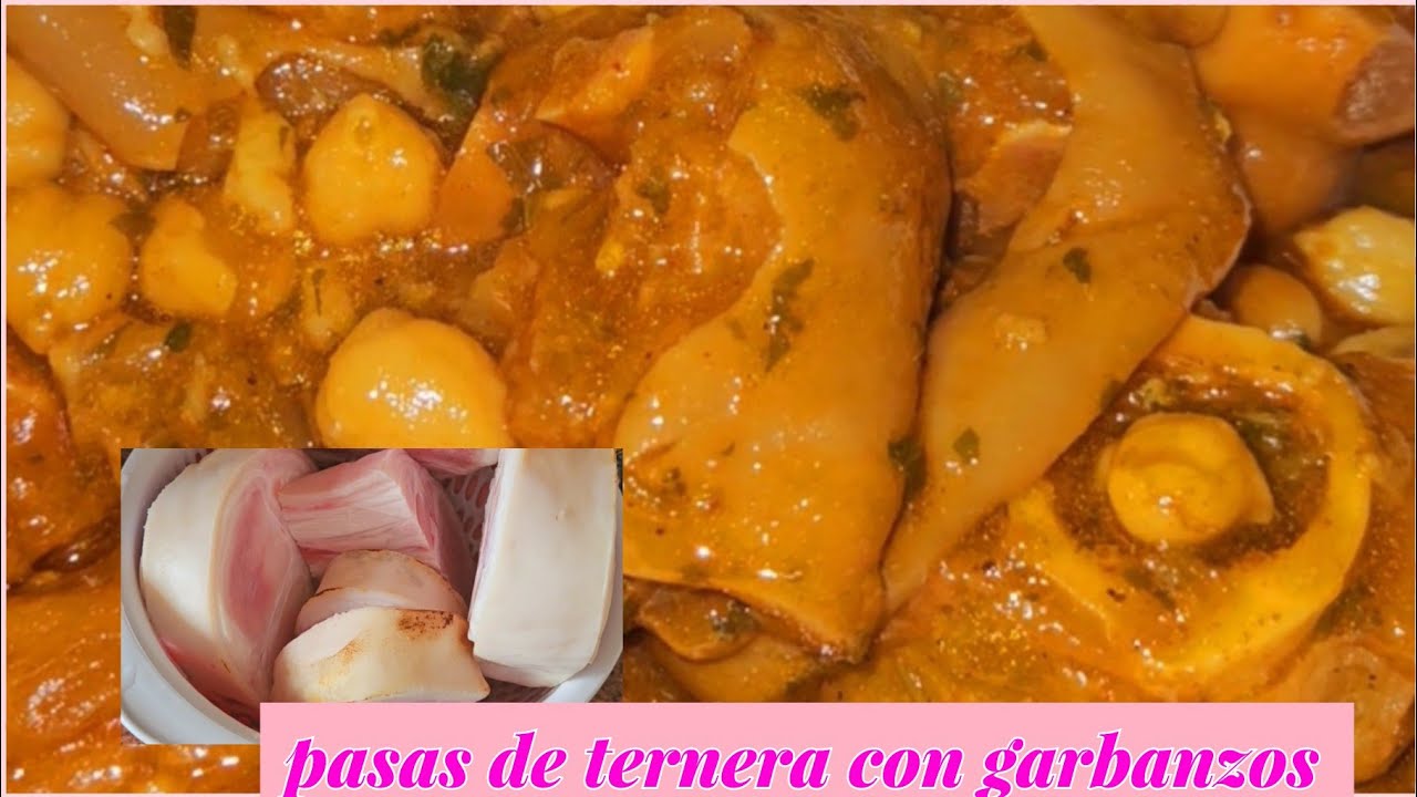 Patas de ternera con garbanzos una bomba de colágeno puro y natural es una delicia marroquí 