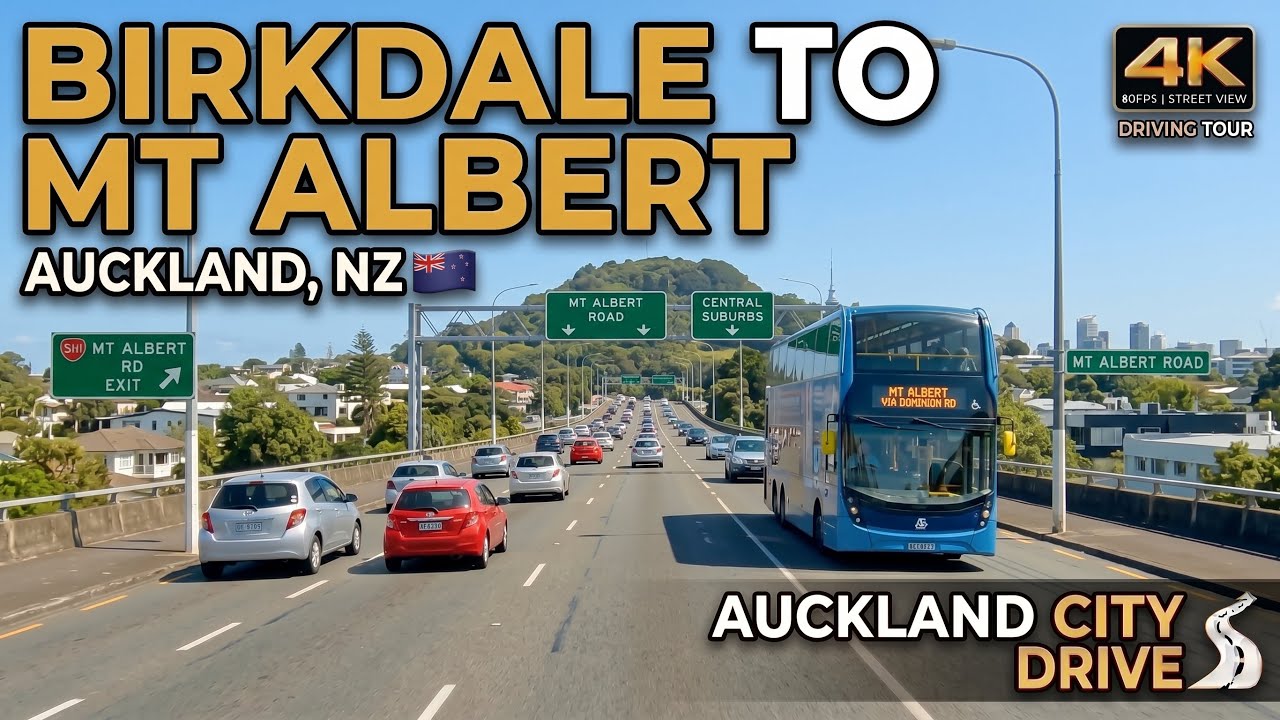 Birkdale to Mt Albert Drive | Auckland, New Zealand 🇳🇿 | 4K Driving Tour