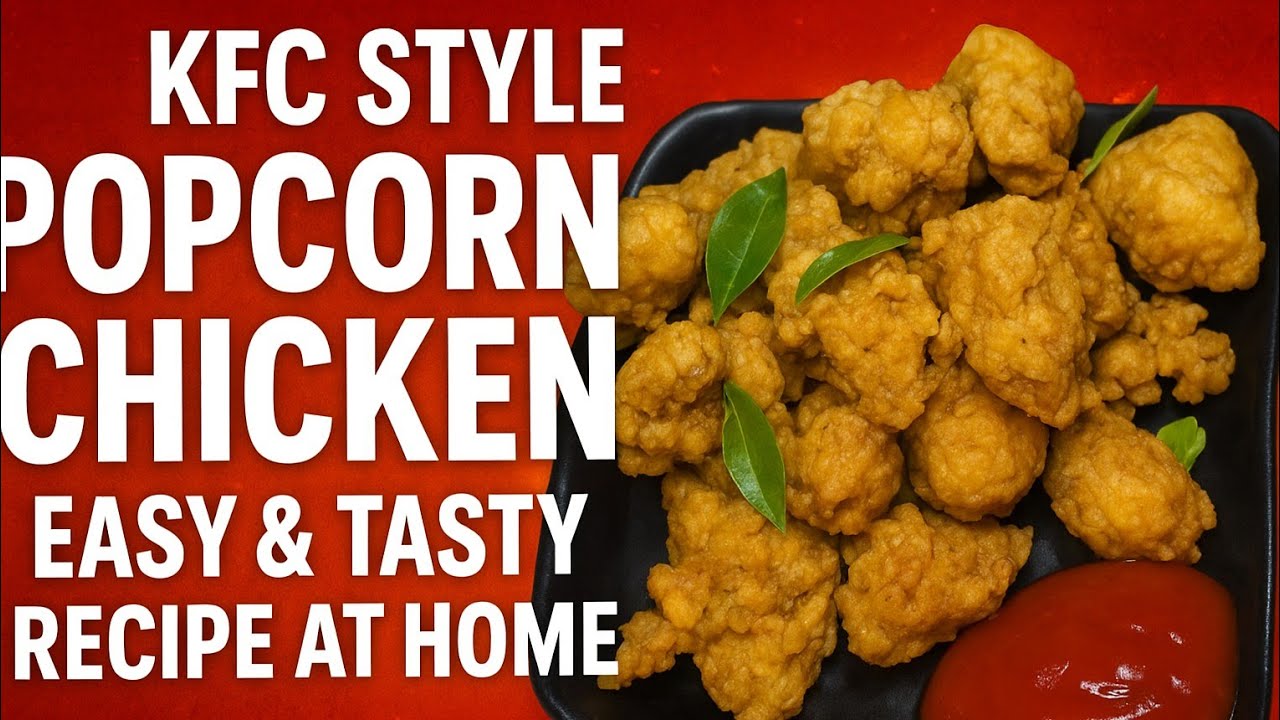 Crispy KFC-Style Popcorn Chicken at Home KFCStyleChicken#ChickenPopcorn #CrispyChicken