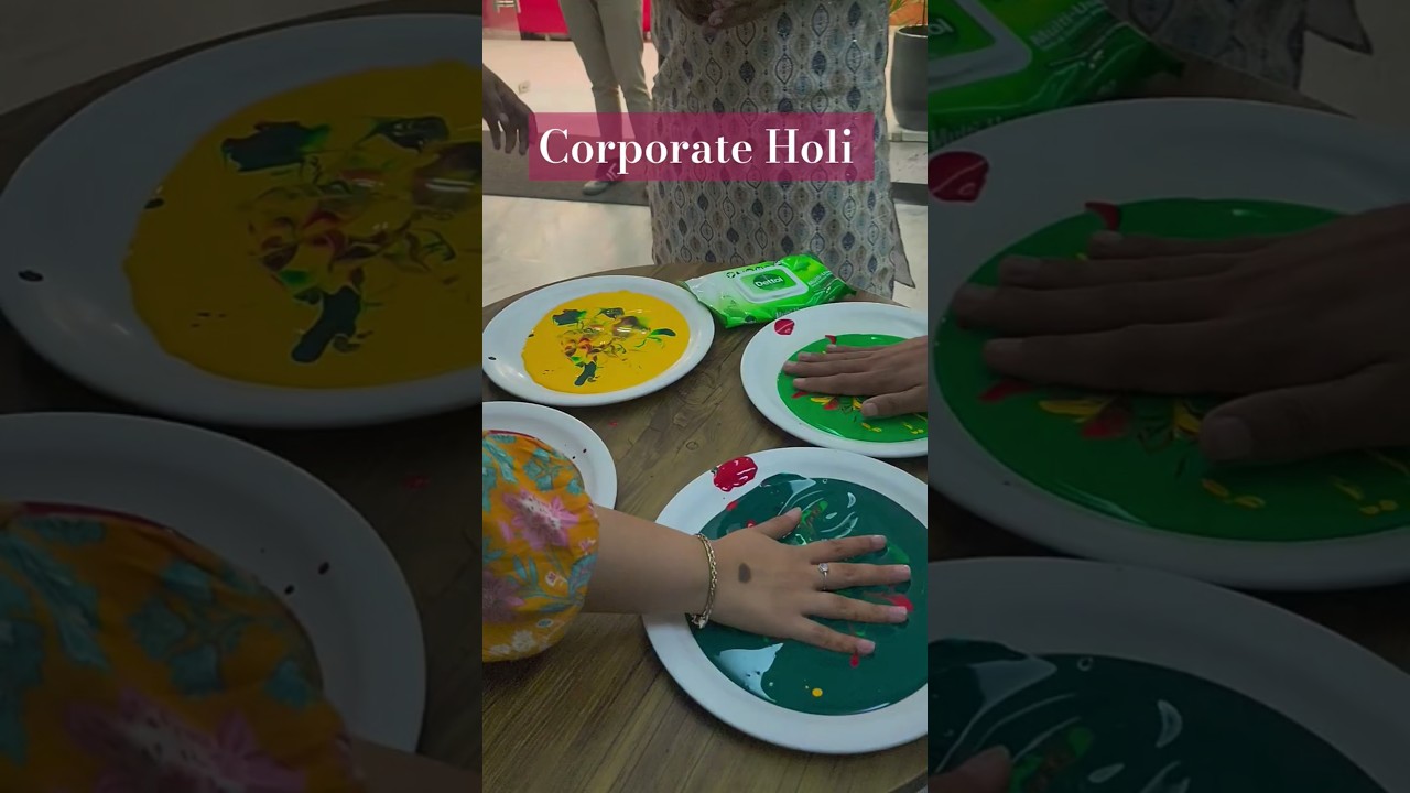 Brightening up the workplace with Holi celebrations! 🎨 #CorporateHoli #ColorSplash #HoliMasti