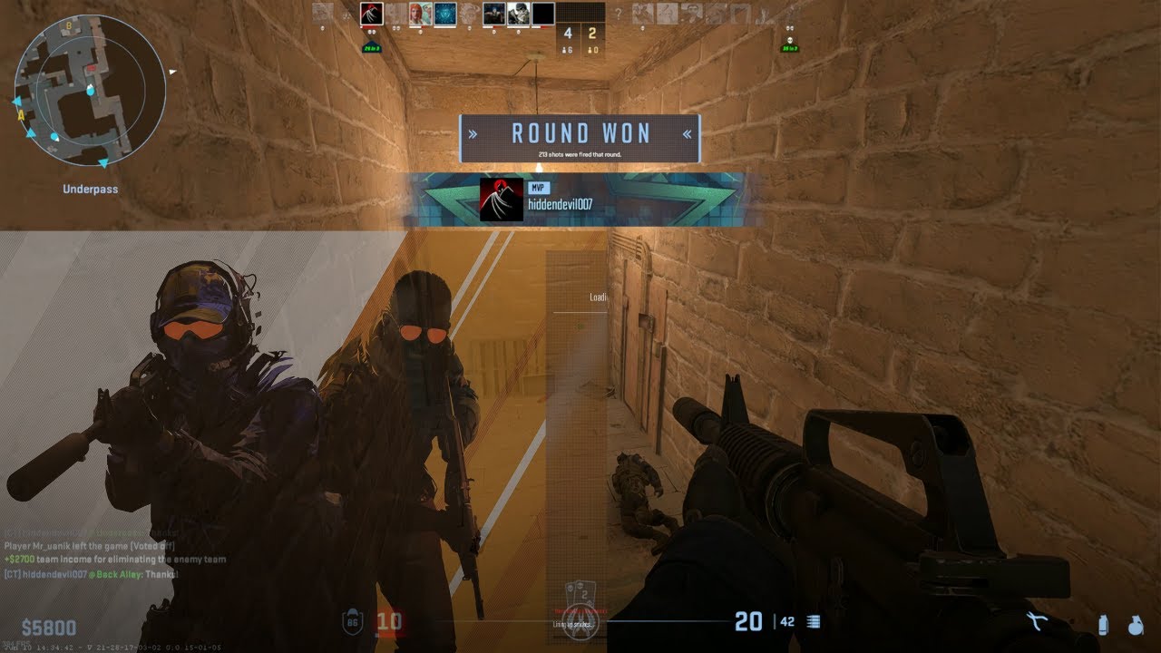 4K - Counter Strike 2 Mirage, Dust 2 & Inferno Casual Game Play  #cs2 #cs2gameplay