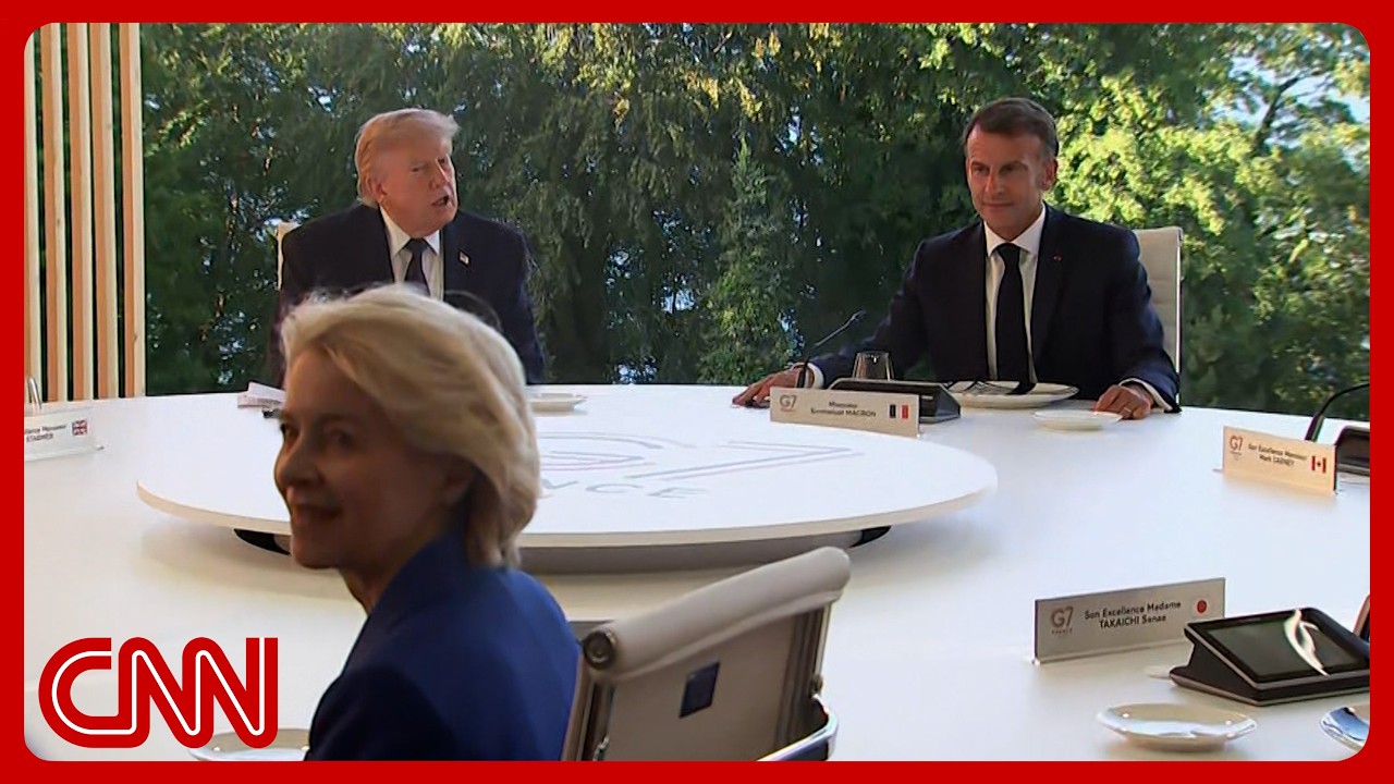 Raw video: Trump & other G7 leaders gather for photos