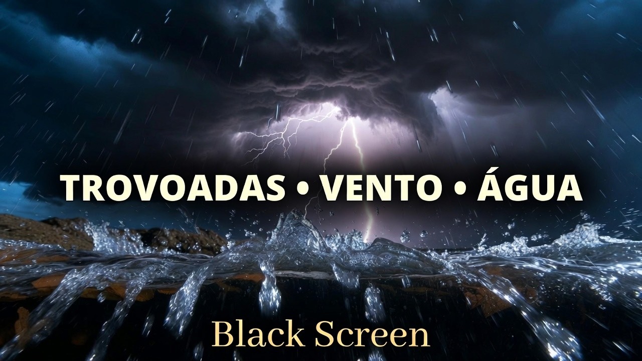 TEMPESTADE REAL Trovões, Vento e Rio  Real Storm Thunder, Wind & River   @SomdaNaturezaZen ⛈️💨🌊