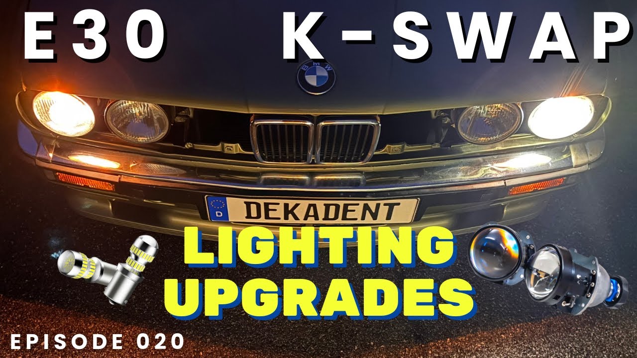 Upgrading ALL the lighting in my 80s BMW! (HID retrofit & LEDS)