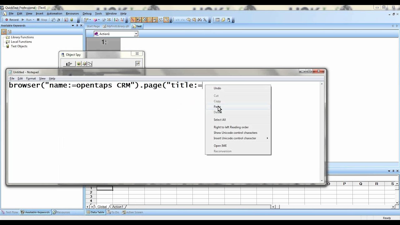 QTP Tutorials for Beginners| Descriptive Programming & keyword data driven framework | H2KInfosys