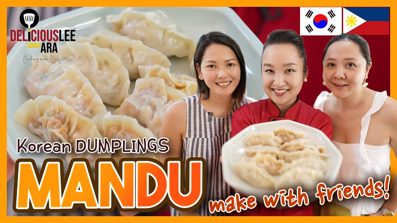 [Easy Korean Recipes in Tagalog] MANDU (Korean Dumplings: Pork / Kimchi Variant) cook with friends!