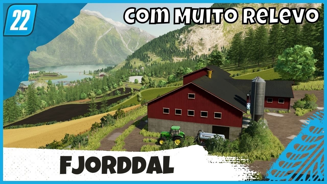Fjorddal mapa com Muito Relevo e com Diversas Fazendas | FS22 Farming Simulator 22