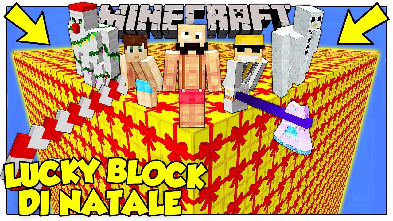 LA SFIDA DEI LUCKY BLOCK GIGANTI DI NATALE! - Minecraft ITA