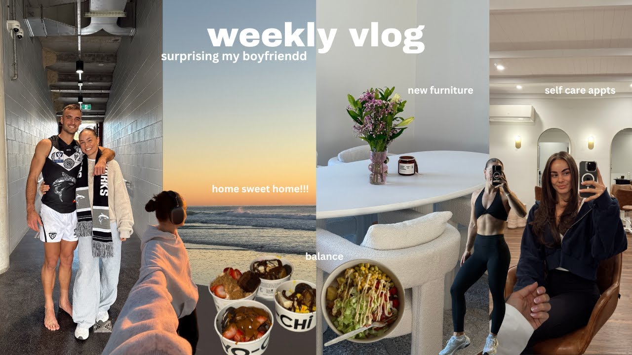 weekly vlog | Surprising my long distance boyfriend + a GREAT week at home!!