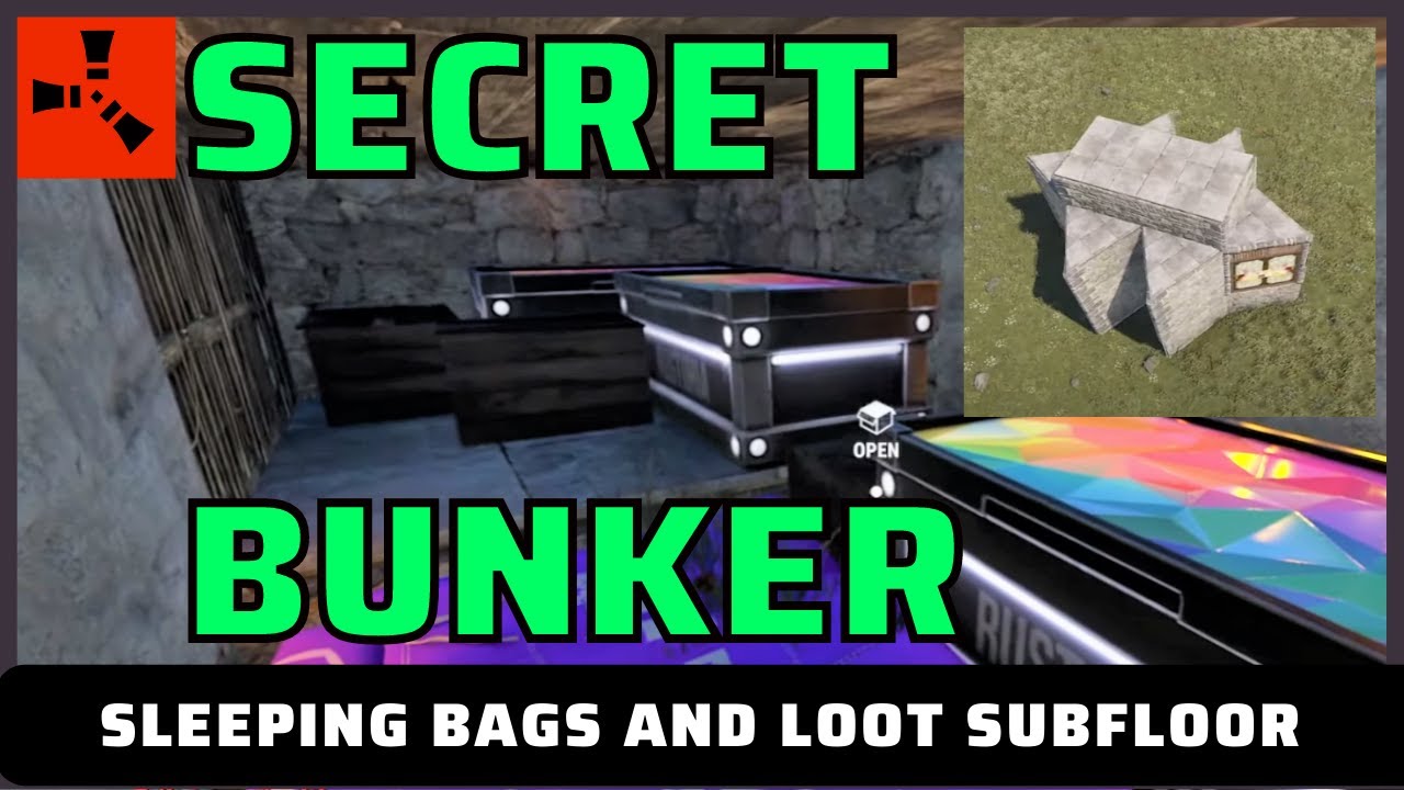 Rust 2x1 Stealth Bunker Starter Base | Stability Bunker | Secret Raid Defense | Solo Duo Trio Build