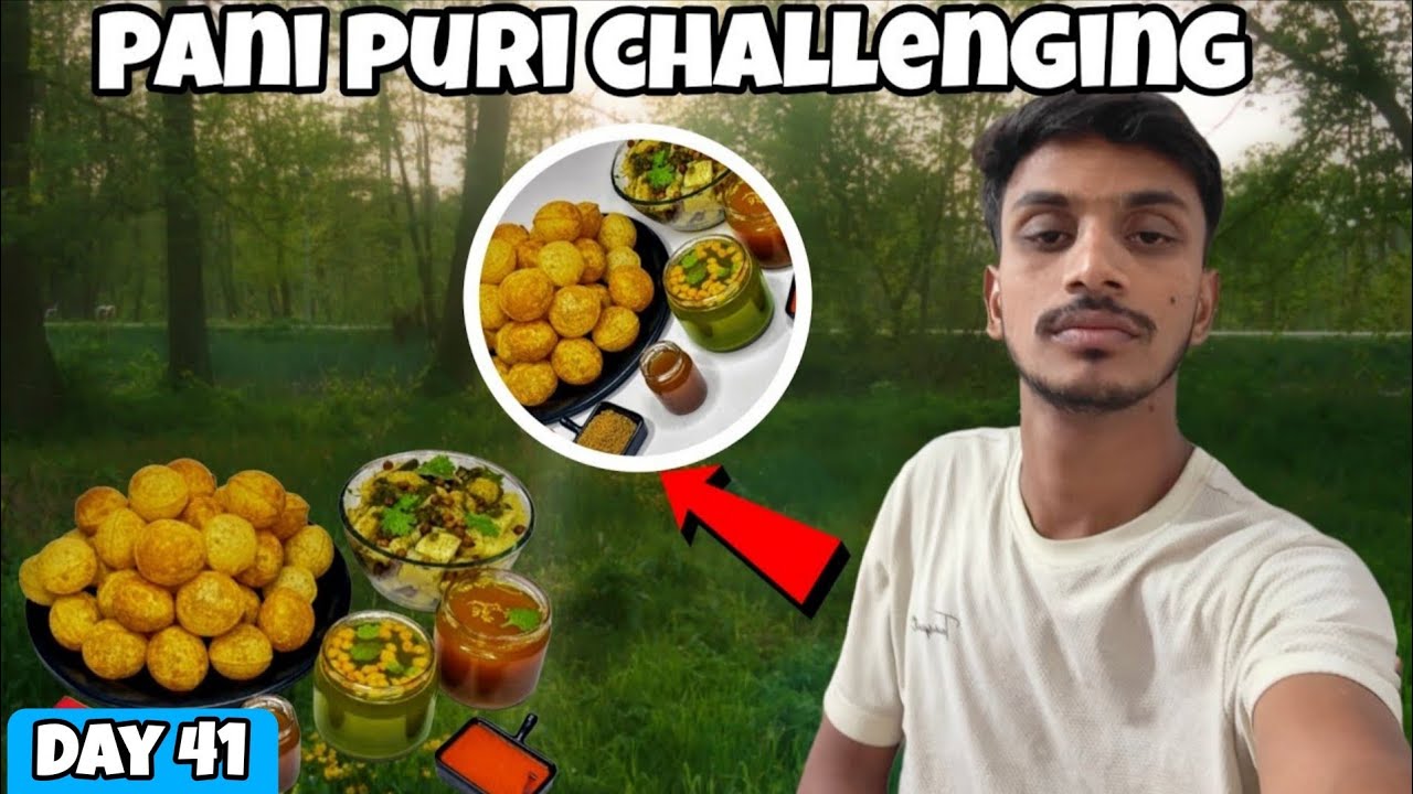 Pani puri  challenging video 😍