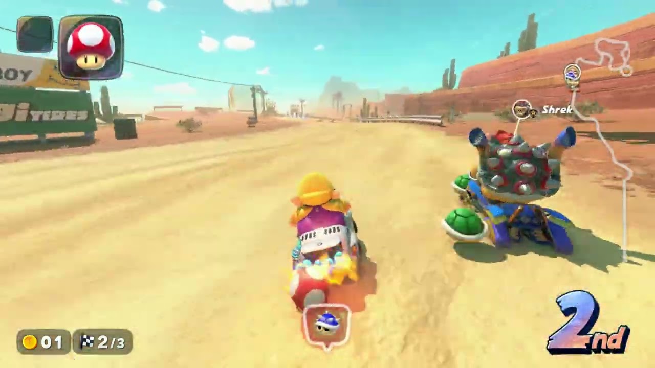Mario Kart World: Online Race #2 (N64 Wario Stadium - Mario Bros. Circuit) [1080 HD]