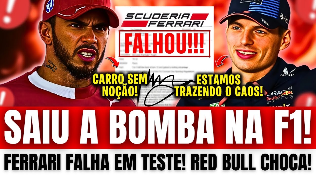 Lewis Hamilton BATEU O MARTELO na Ferrari | Red Bull revela PROBLEMA BRUTAL nos Testes | McLaren