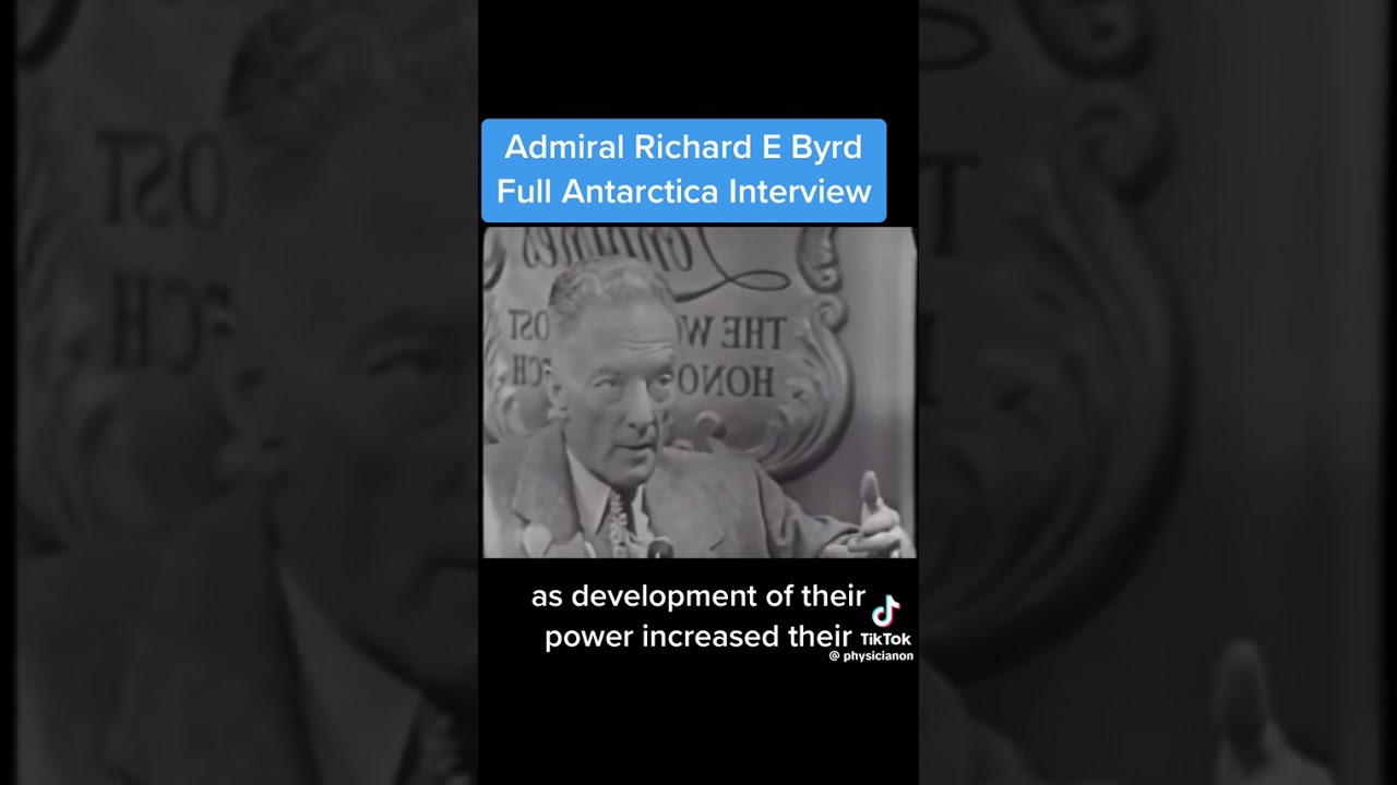 Antarctica  admiral Richard E- Byrd interview