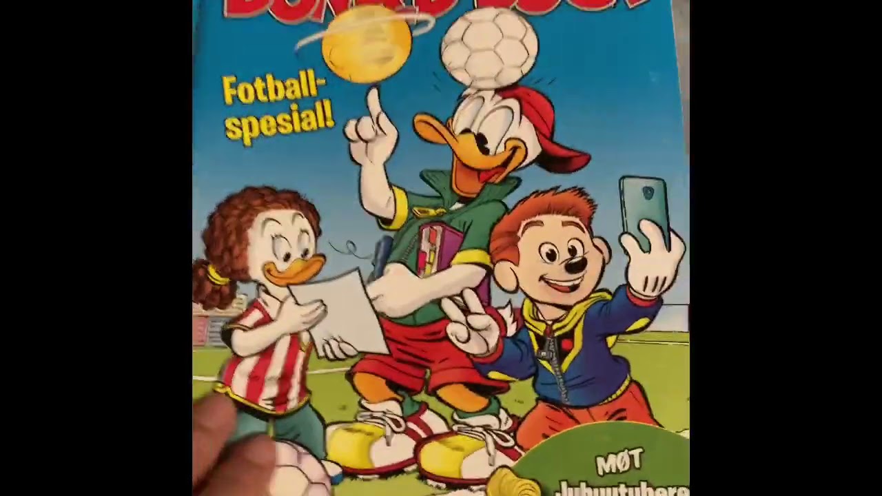 Viser frem Donald blad samlinga