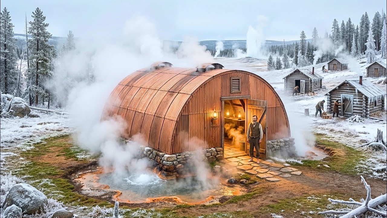 His Quonset Straddled a Warm Spring — the Rising Steam Did What a Cast Iron Stove Couldn't Match