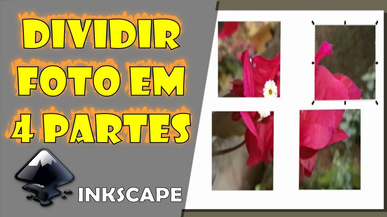 Inkscape: Dividir Foto em 4 Partes