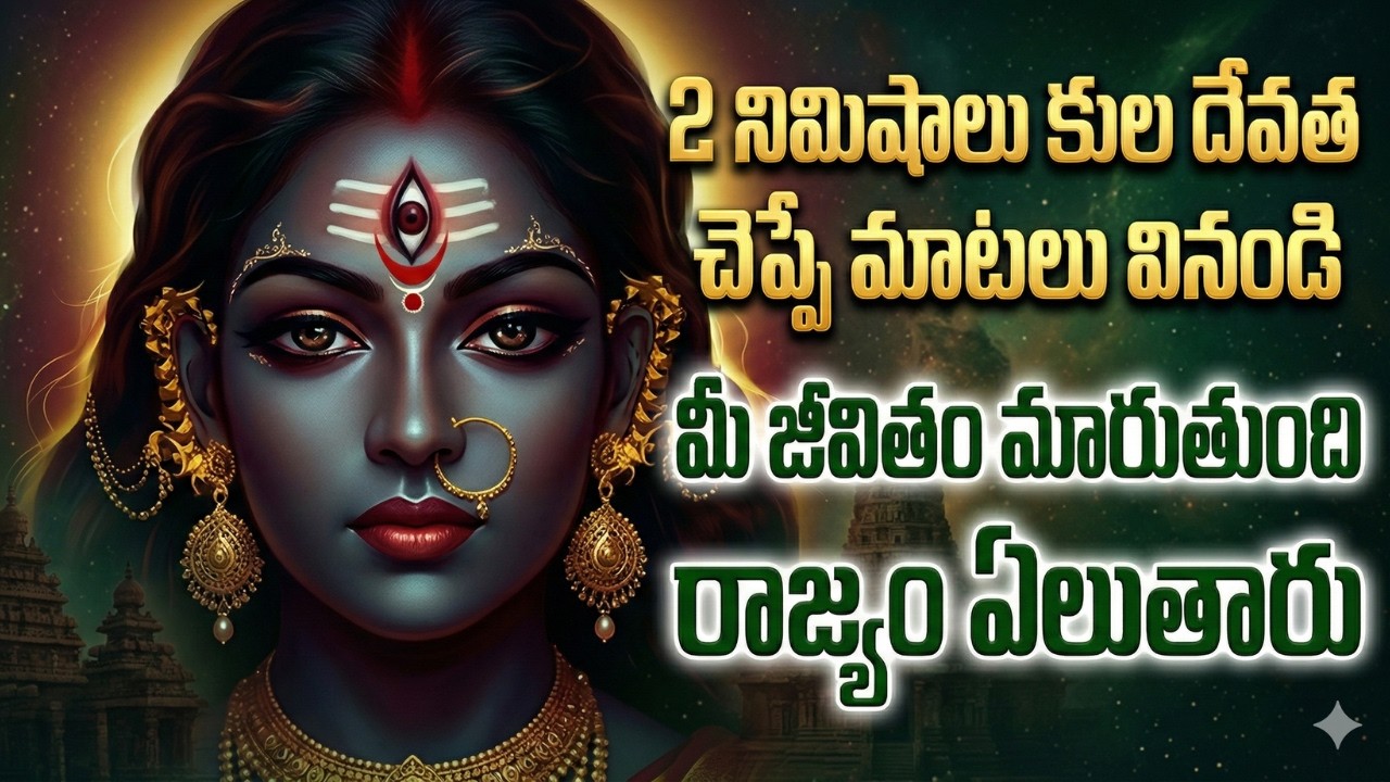 2 నిమిషాలు కులదేవత మాటలు వినండి 🔥 మీ జీవితం మారుతుంది | రాజ్యం ఏలే అదృష్టం!