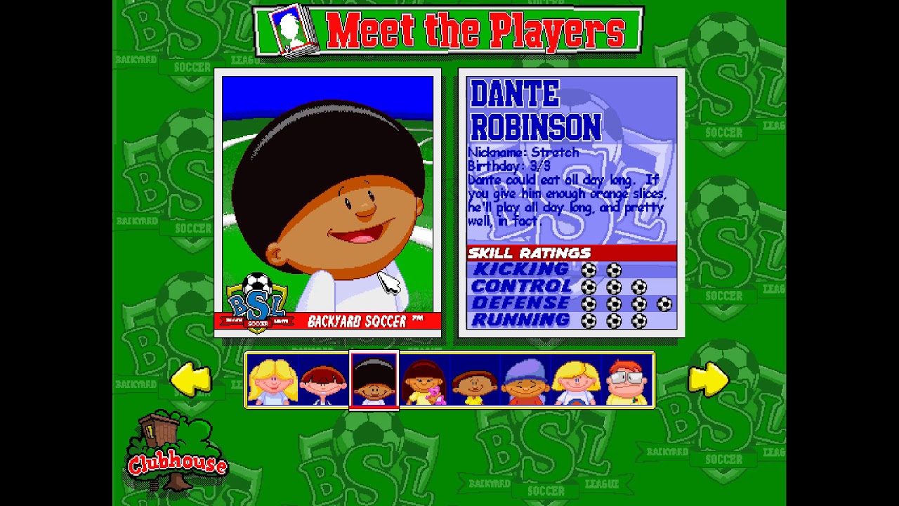 Backyard Soccer 1998 Meet The Player RE-Upload