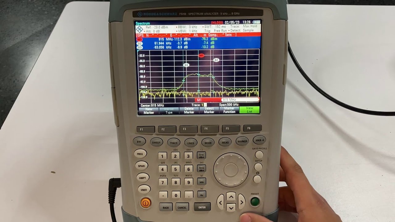 Configuracion para visualizar una señal en un Analizador de Espectros | Rohde & Schwarz FSH8