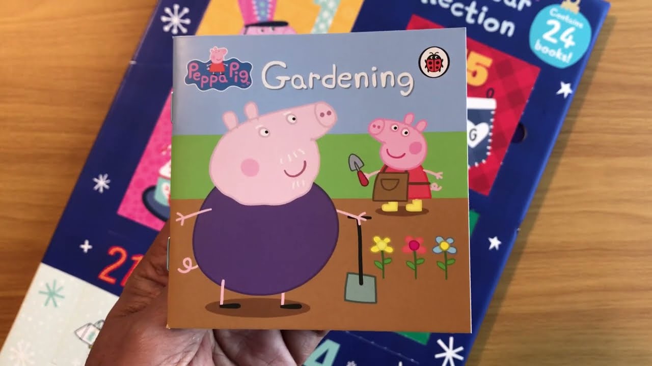 14. Gardening: Peppa Pig Christmas Advent Calendar 24 Books - Read Aloud Book for Children
