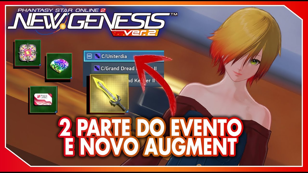 Começou Segunda Parte do Evento, Novo Augment e Scratch Support SG! | PSO2NGS