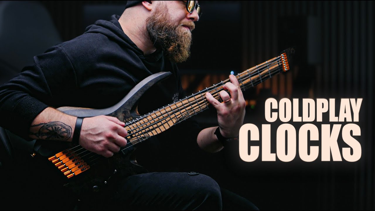 7-String Multiscale Headless Guitar Cover and COLDPLAY &ndash; Clocks || VALRAVN Munnin II