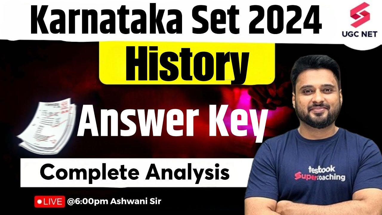 KSET 2024 History Question Paper Discussion | KSET 2024 History Answer Key Analysis | Ashwani Sir