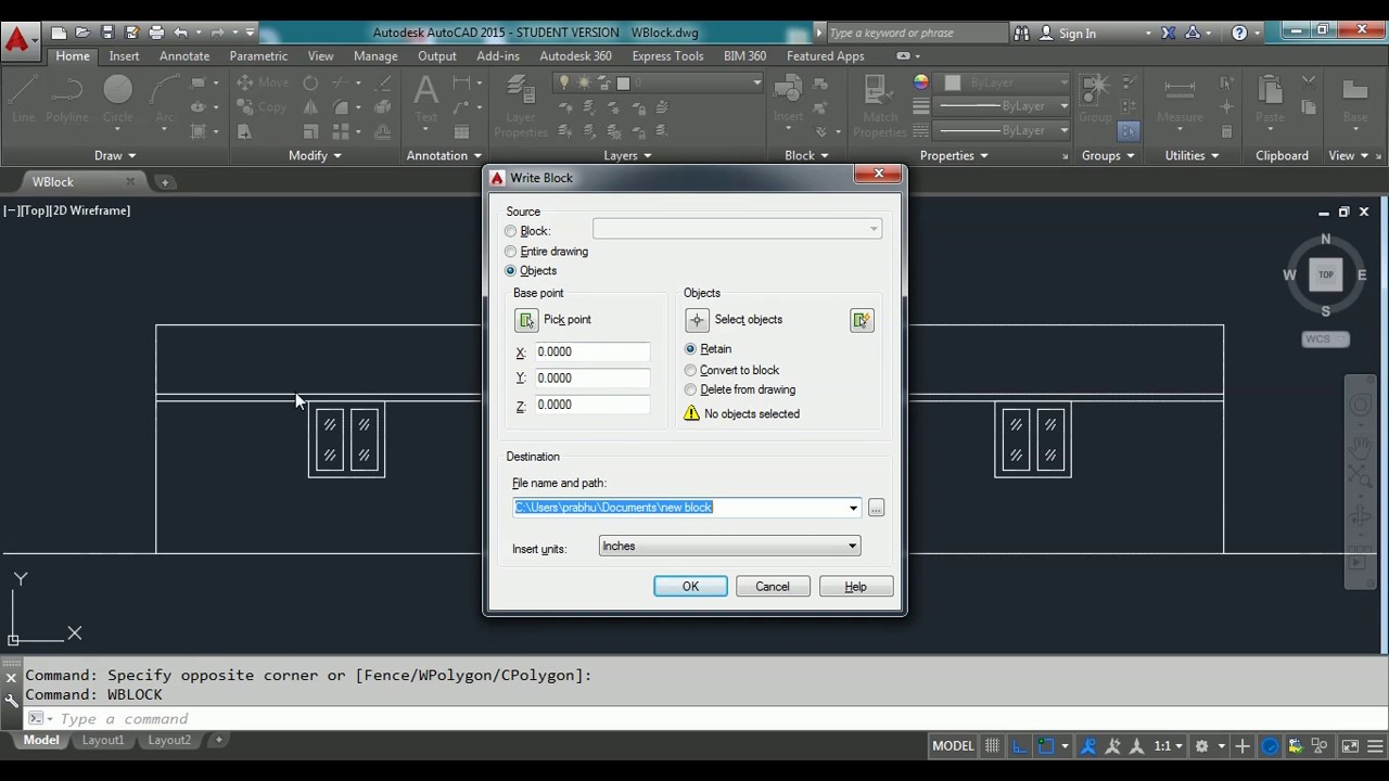 How to Create a WBlock in AutoCAD