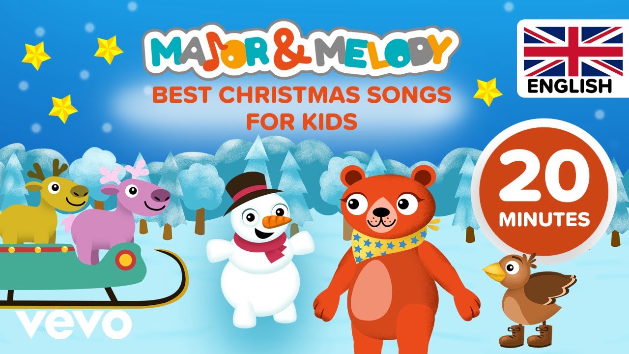 Major & Melody - Best christmas songs for kids (20 min - HQ audio production - English)