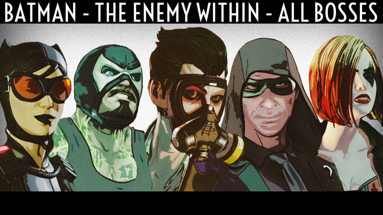 Batman Telltale Season 2 All Bosses / All Boss Fights The Enemy Within