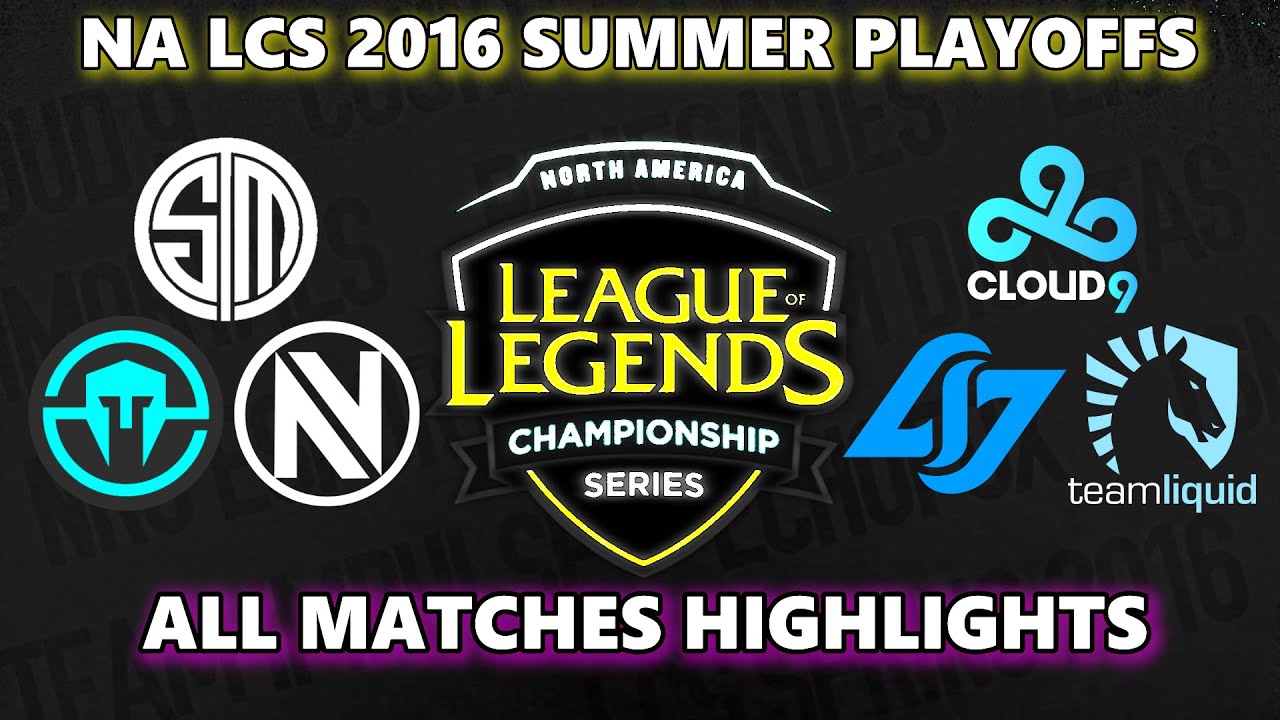 NA LCS 2016 Summer PLAYOFFS ALL MATCHES HIGHLIGHTS