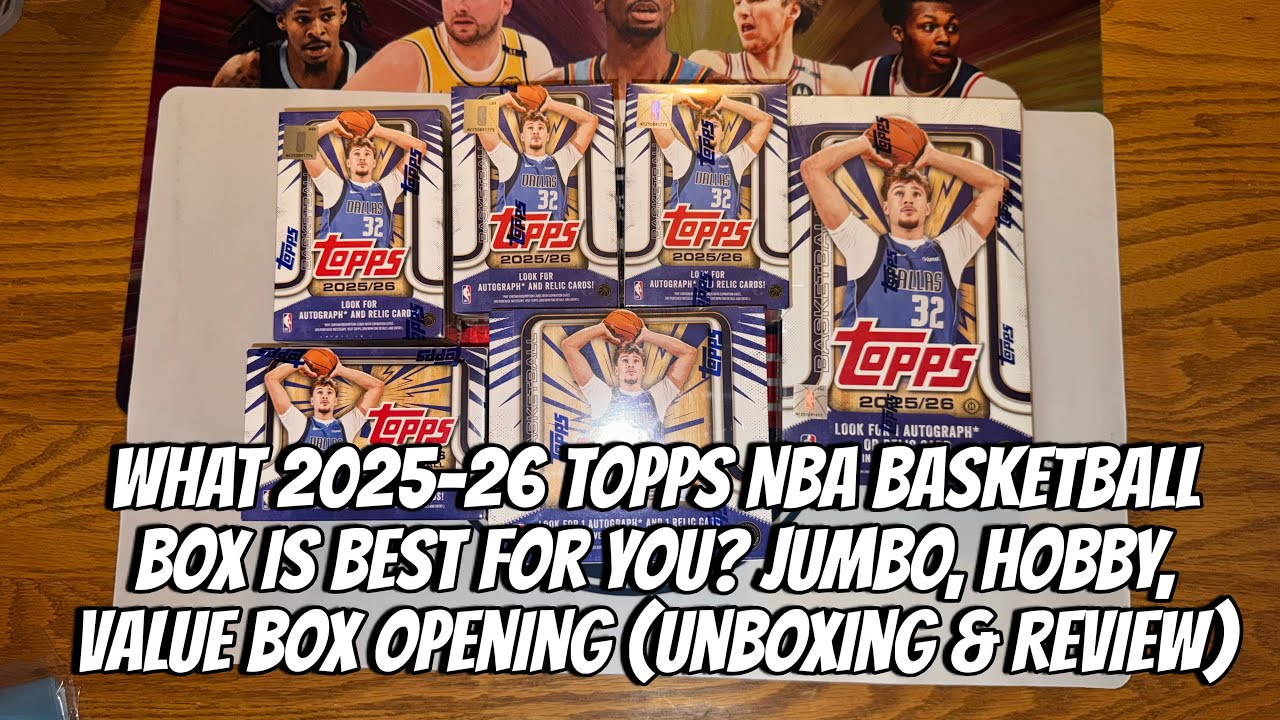 Какая коробка с баскетбольным инвентарем Topps NBA 2025-26 лучше всего вам подходит? Открытие кор...