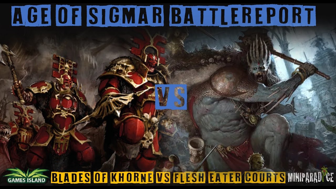 Age of Sigmar Battlereport - Flesh Eater Courts vs Blades of Khorne