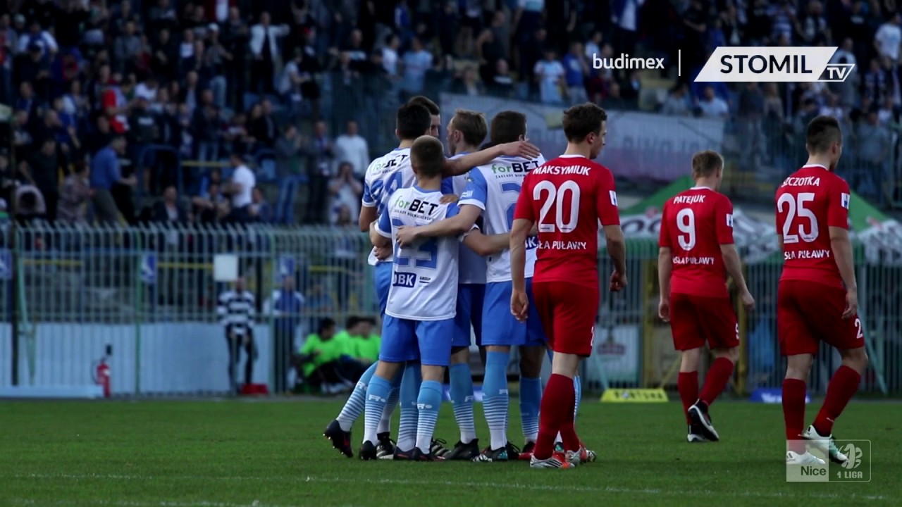 Nice 1 liga: Stomil Olsztyn - Wisła Puławy 3:2 (1.04.2017 r.)