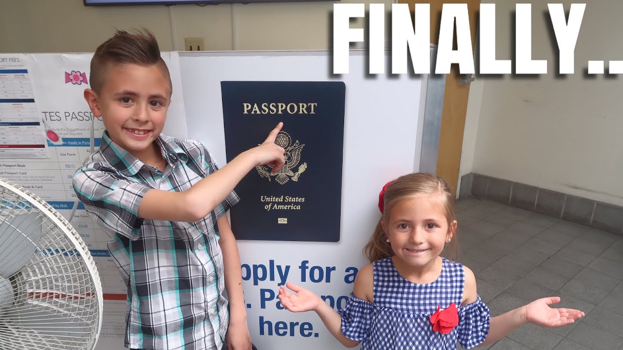 KIDS FINALLY GET PASSPORTS! / The First Step to Their First International Trip