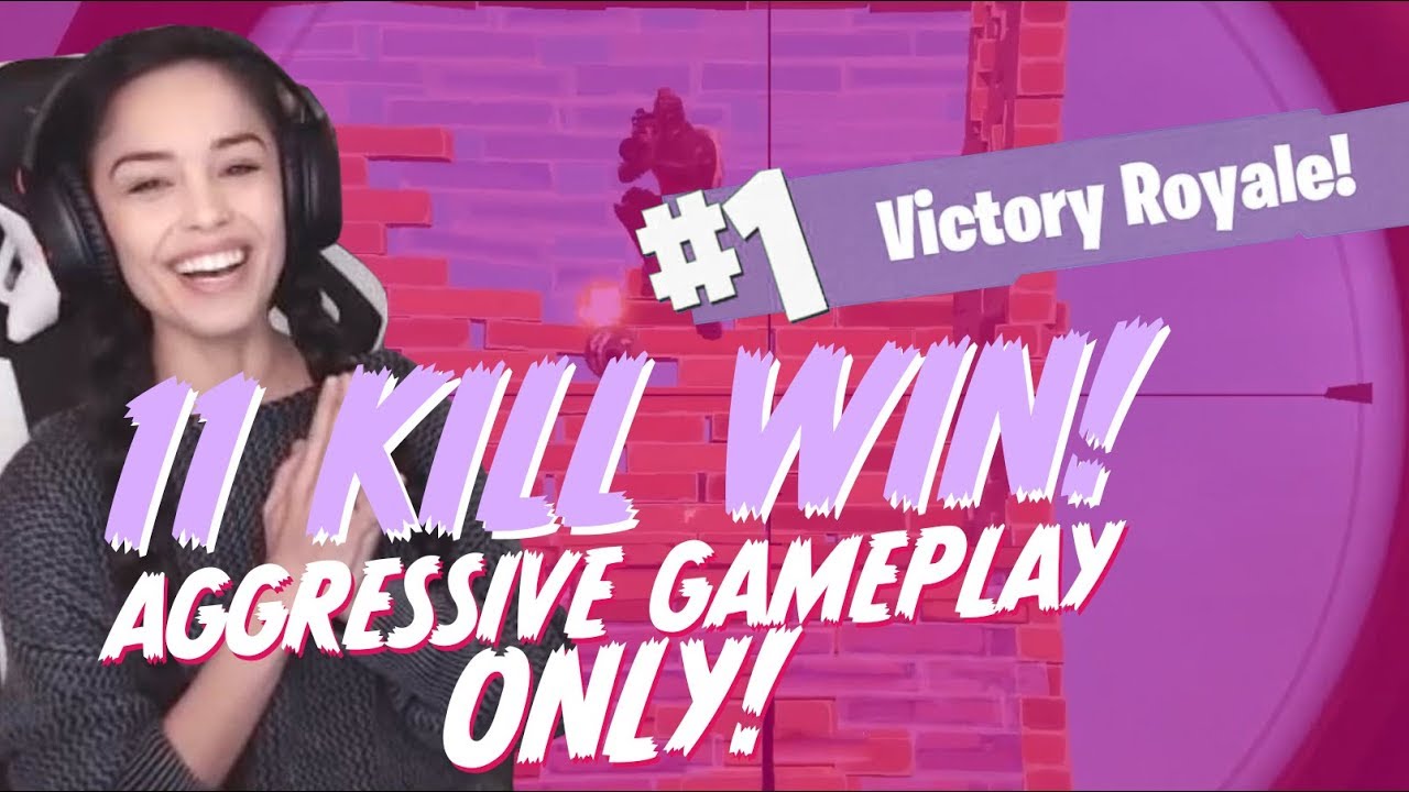 11 Kill Solo Win! - Valkyrae [PC Fortnite Battle Royale]