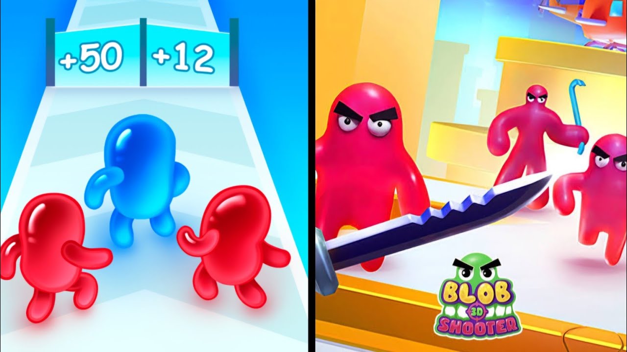 🔥 Join Blob Clash vs Blob Shooters 3D | Hard Level Challange | Full Gameplay 🔥🎮