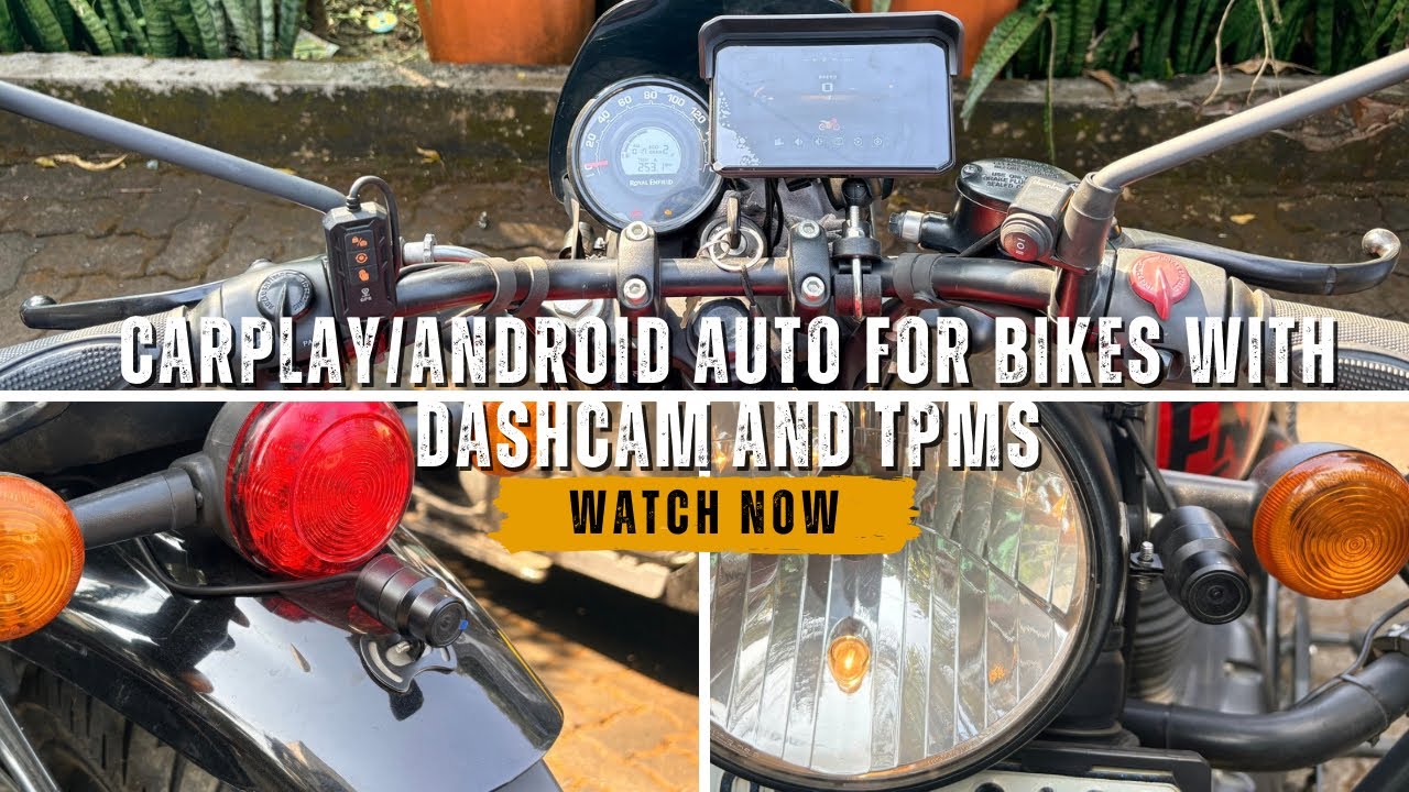 CarPlay & Android Auto for Bikes🚀Smart Navigation, Dashcam & Tyre Pressure System @Jatinbhankervlogs