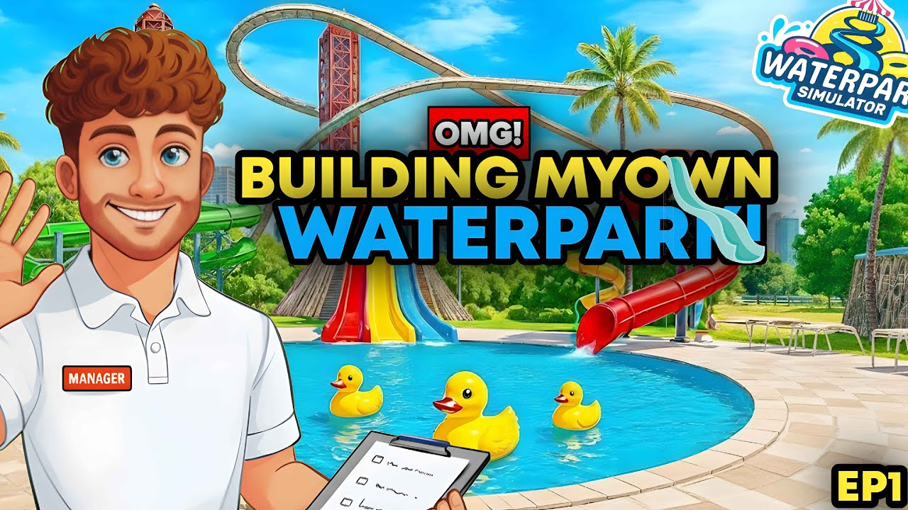 My Waterpark Empire Begins! Ep-1 😱 Ultimate Simulator Build