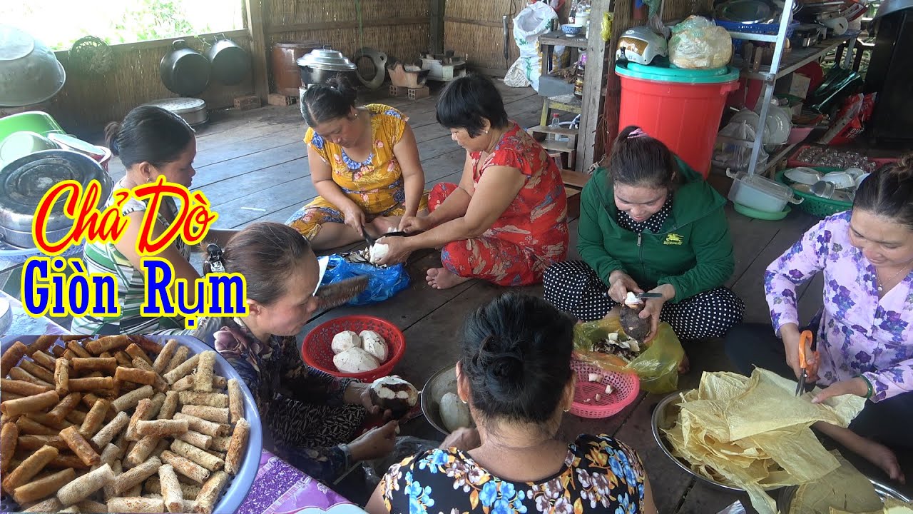 Mấy thiếm Cháu Xúm Lại Làm Chả Giò Chay Với Công Thức Mới Kết Quả Giòn  Rụm Rất Ngon\DD ĐQ#689
