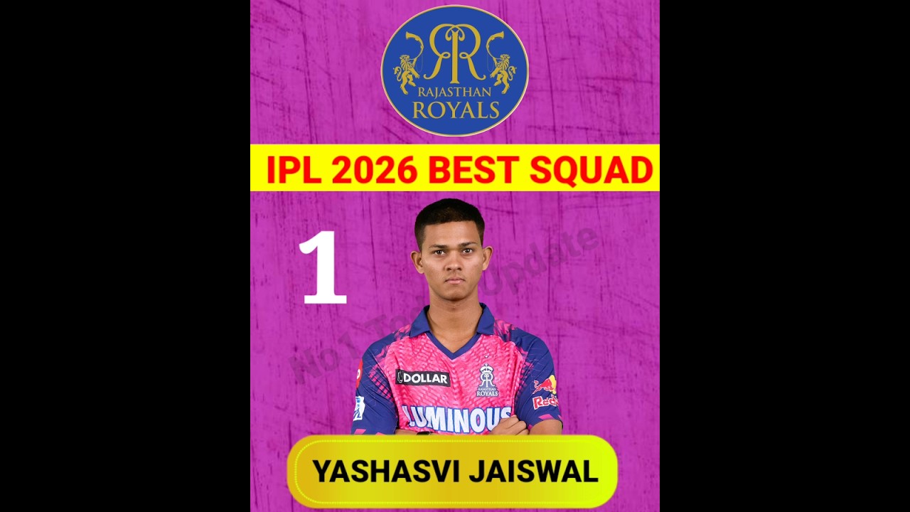 rr 2026 Best Squad 😱, rajasthan royals squads 2026 #shorts