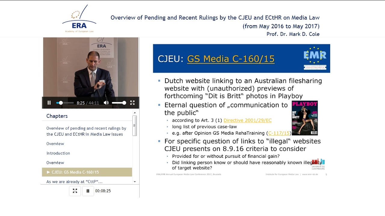 Pending and Recent Rulings by the CJEU and ECtHR on Media Law