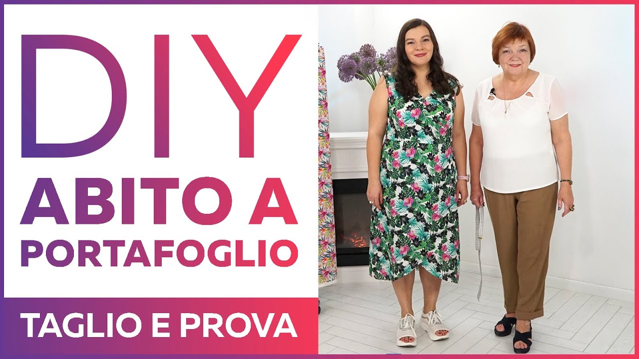 Come realizzare un vestito a portafoglio con volant. Parte 2. Taglio e prova