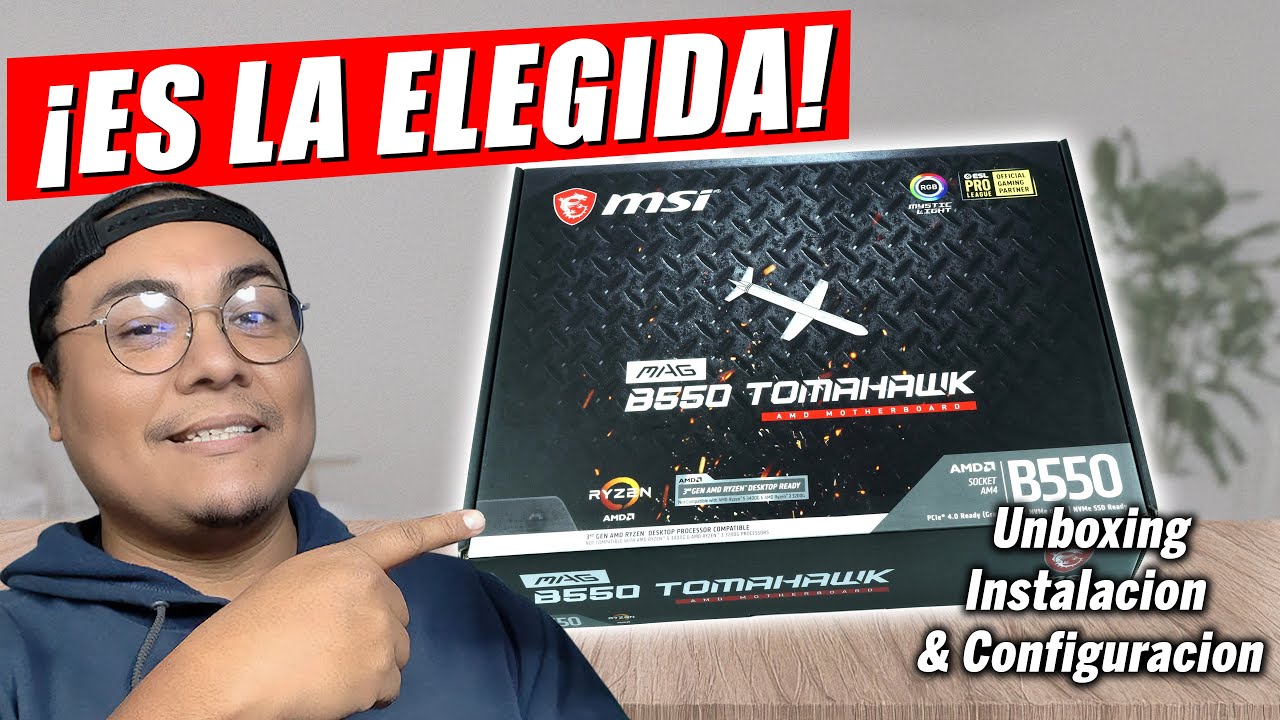 ✅¿La MEJOR Gama Media para Ryzen AM4? | Msi Mag B550 Tomahawk + 5700x3d + Bios Config. para M.2