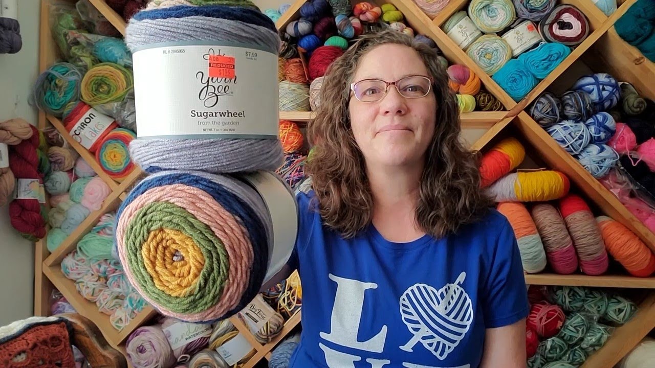Crochet Yarn Bee Sugarwheel into C2C Filet pattern