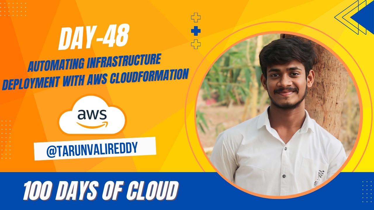 Day 48 : How to create Lambda Function Using AWS CLoudFormation | 100 Day of Cloud | Tarun valireddy
