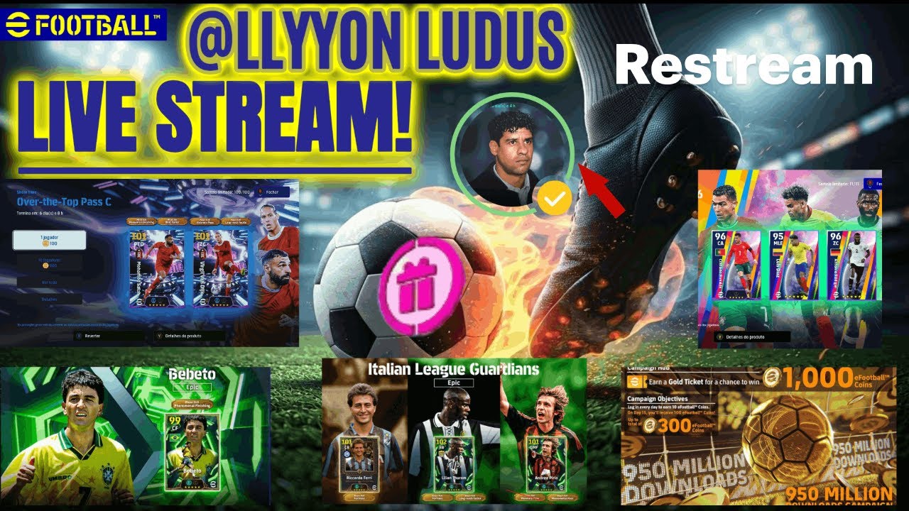 🔥 AO VIVO [Efootball 2026 PC APP Xbox]. Sabadouu, CooP, +resenhas⚽.