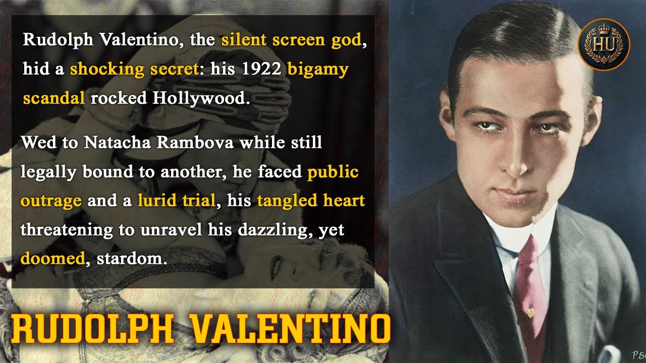 Hollywood Mysteries: The Dark Secret Behind Valentino’s Smoldering Gaze, A Lover’s Scandal Unveiled!